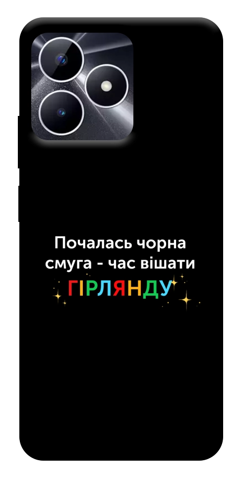 Чехол Чорна смуга для Realme Note 50 5G