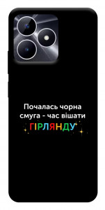 Чехол Чорна смуга для Realme Note 50 5G