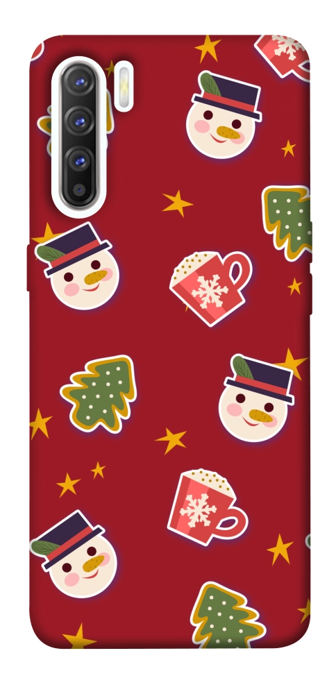 Чехол Christmas pattern для Oppo Reno 3