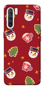 Чехол Christmas pattern для Oppo Reno 3