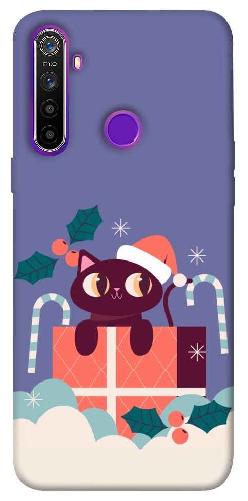 Чохол Christmas cat для Realme 5