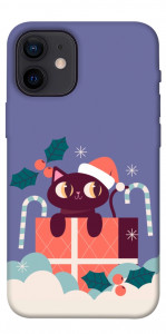 Чехол Christmas cat для iPhone 12 mini