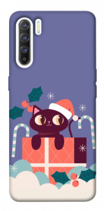 Чехол Christmas cat для Oppo Reno 3