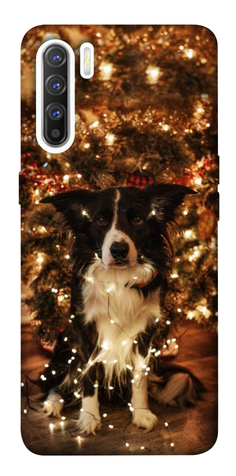 Чехол Christmas dog для Oppo Reno 3