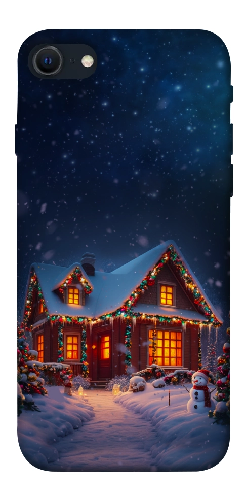 Чехол Santa's house для iPhone SE (2022)