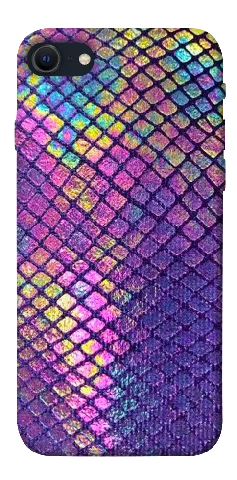 Чехол Neon snake skin для iPhone SE (2022)