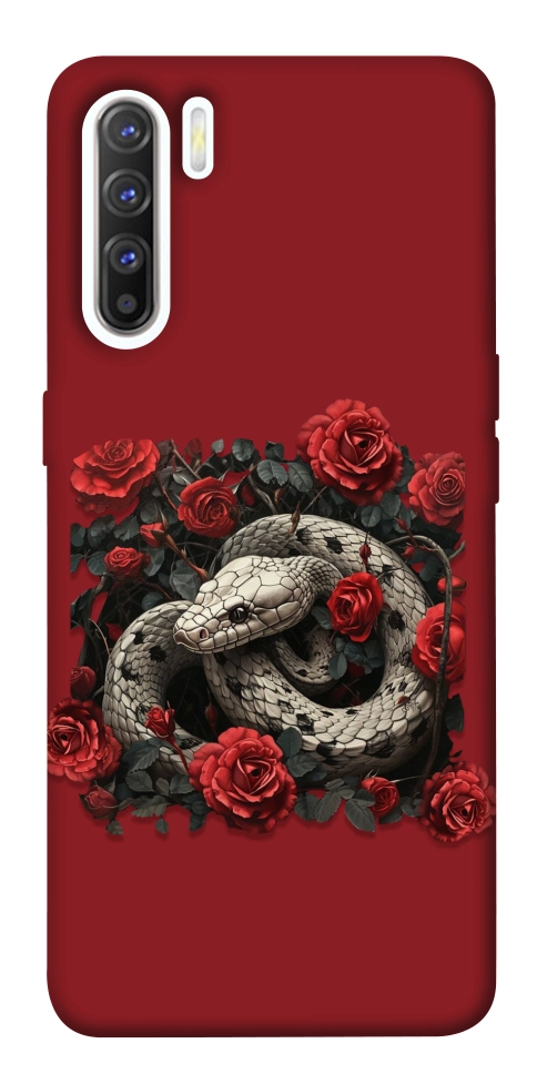 Чехол Roses snake для Oppo Reno 3