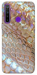 Чехол Gold snake skin для Realme 5