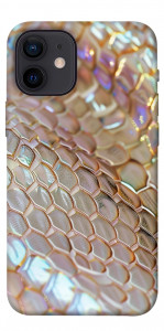 Чехол Gold snake skin для iPhone 12 mini