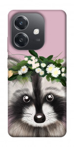 Чохол Raccoon in flowers для Oppo A3 4G