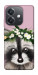 Чехол Raccoon in flowers для Oppo А3х 4G