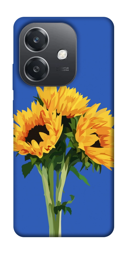 Чохол Bouquet of sunflowers для Oppo A3 4G