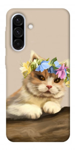 Чохол Cat in flowers для Galaxy A56 5G