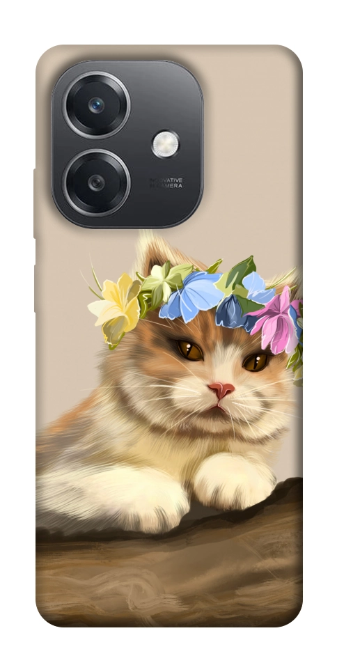 Чехол Cat in flowers для Oppo A3 4G