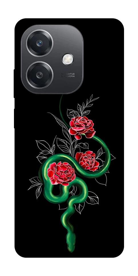 Чехол Snake in flowers для Oppo A3 4G