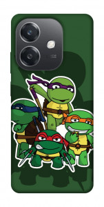 Чехол Green turtles для Oppo A3 4G