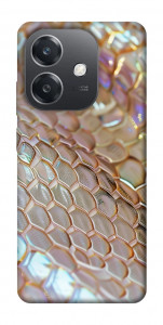 Чехол Gold snake skin для Oppo A3 4G