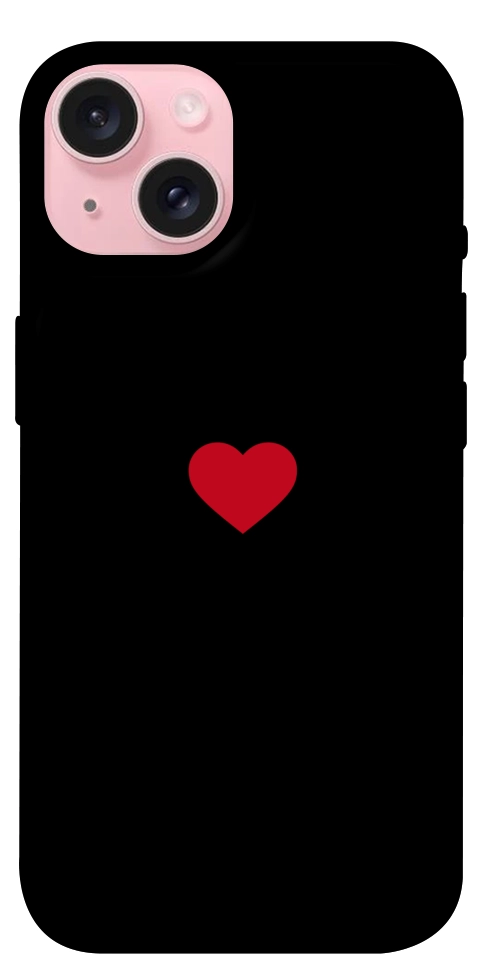 Чехол Simple heart для iPhone 15