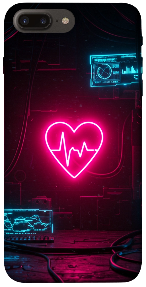 Чехол Neon heart для iPhone 7 Plus