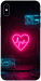 Чехол Neon heart для iPhone X