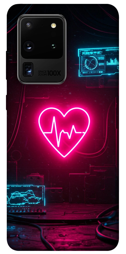 Чохол Neon heart для Galaxy S20 Ultra (2020)