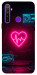 Чехол Neon heart для Realme 5