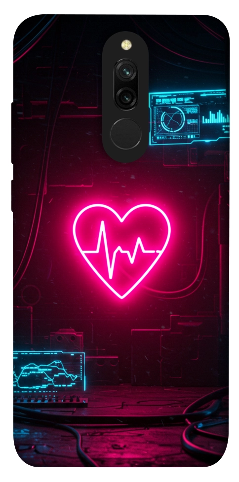 Чохол Neon heart для Xiaomi Redmi 8