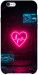 Чехол Neon heart для iPhone 6S Plus