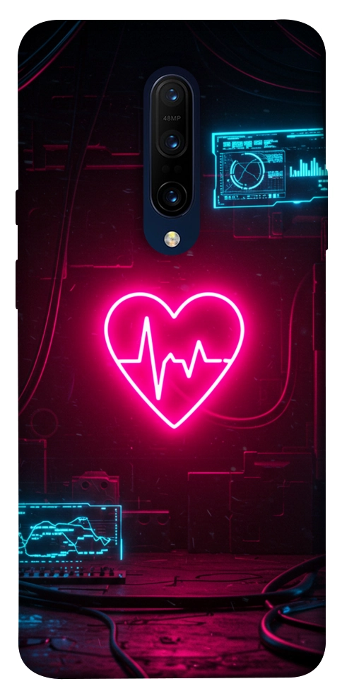 Чехол Neon heart для OnePlus 7 Pro