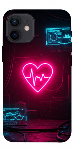 Чохол Neon heart для iPhone 12 mini