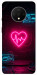 Чохол Neon heart для OnePlus 7T