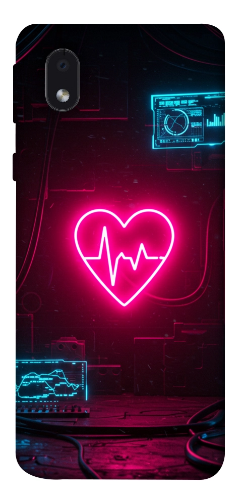 Чохол Neon heart для Galaxy M01 Core