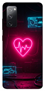 Чохол Neon heart для Galaxy S20 FE