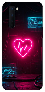 Чехол Neon heart для OnePlus Nord