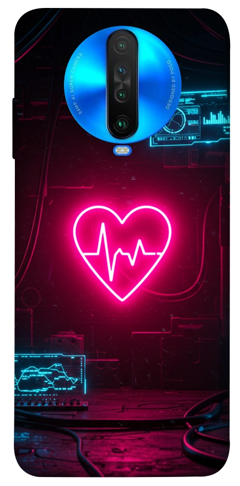 Чохол Neon heart для Xiaomi Poco X2