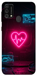 Чехол Neon heart для Galaxy M21s