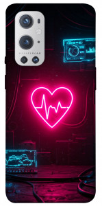 Чохол Neon heart для Oneplus 9 pro