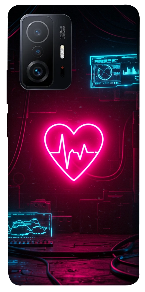 Чохол Neon heart для Xiaomi 11T