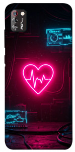 Чохол Neon heart для TECNO POP 4 Pro