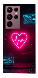 Чохол Neon heart для Galaxy S22 Ultra