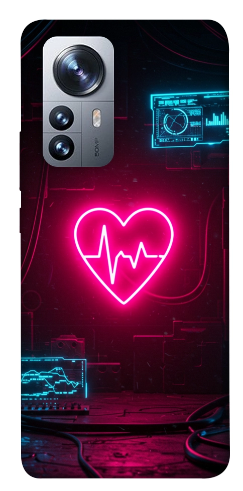 Чохол Neon heart для Xiaomi 12