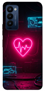 Чехол Neon heart для Tecno Camon 18 P