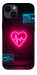 Чохол Neon heart для iPhone 14