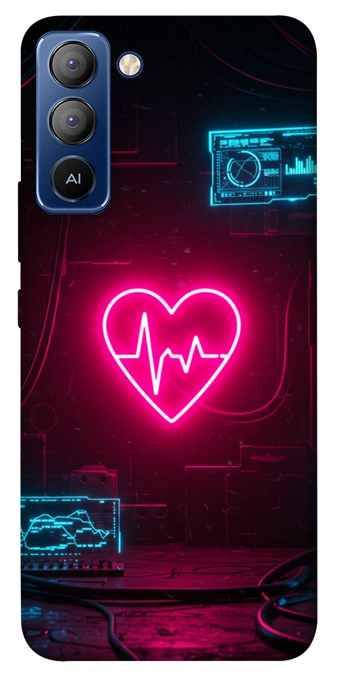 Чохол Neon heart для TECNO Pop 5 Pro