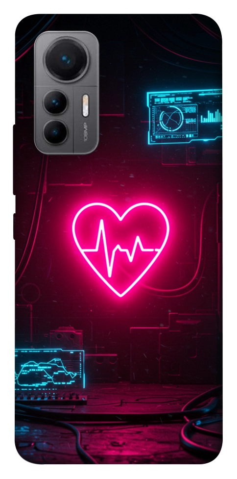 Чехол Neon heart для Xiaomi 12 Lite