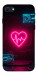 Чехол Neon heart для iPhone SE (2022)