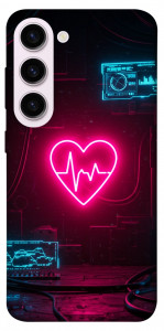 Чохол Neon heart для Galaxy S23+