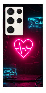 Чехол Neon heart для Galaxy S23 Ultra