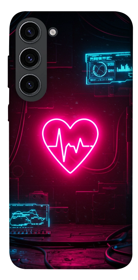 Чохол Neon heart для Galaxy S23