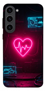 Чохол Neon heart для Galaxy S23